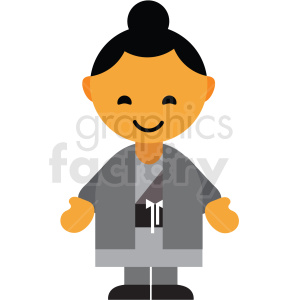 Japan male character icon vector clipart #411599 at Graphics Factory.