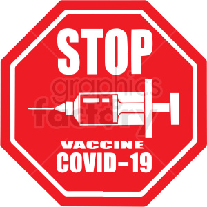 red covid 19 vaccine cartoon vector clipart .