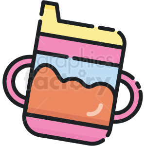 sippy cup vector clipart clipart. Commercial use image # 413282