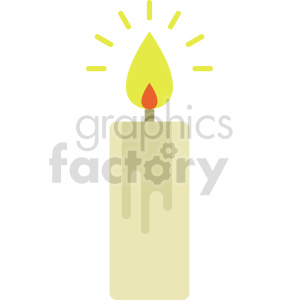 lit candle vector icon graphic clipart clipart. Royalty-free image # 413905