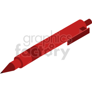 clipart - isometric pen vector icon clipart 3.