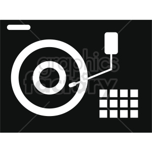 clipart - isometric record turn table vector icon clipart 5.