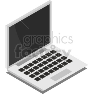 isometric laptop vector icon clipart 2 .