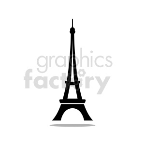 Eiffel Tower Paris France vector clipart .