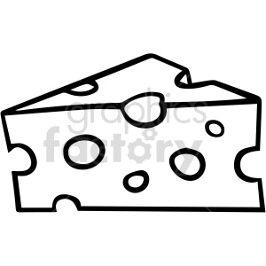 clipart - black and white swiss cheese clipart.