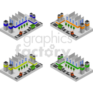 isometric school bundle vector clipart clipart. Commercial use image # 417328
