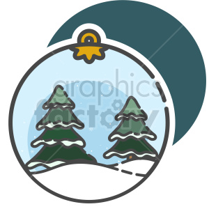 snow globe sow scene clipart clipart. Commercial use image # 417480