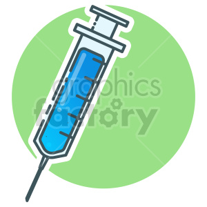 Vaccine syringe medical