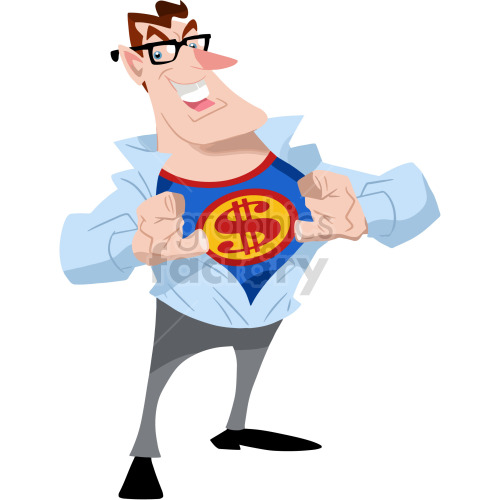 cartoon rich dude clipart clipart. Commercial use image # 417832