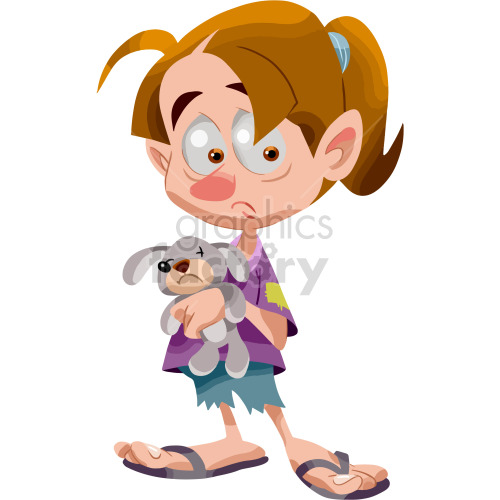 cartoon poor girl clipart clipart. Commercial use image # 417877