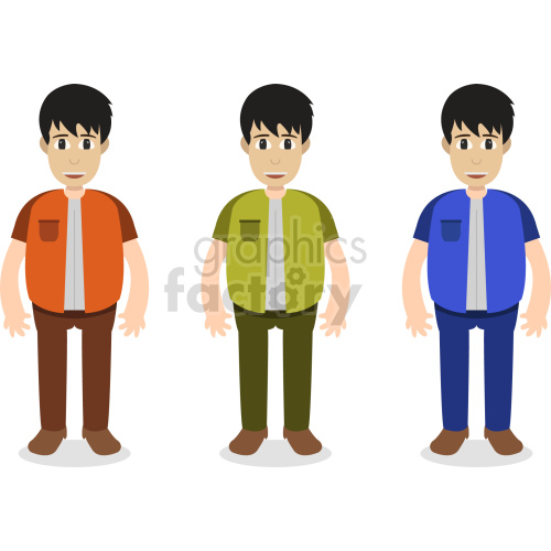 cartoon guys vector clipart bundle clipart. Commercial use image # 417967