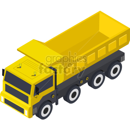 construction vehicles dump+truck isometric
