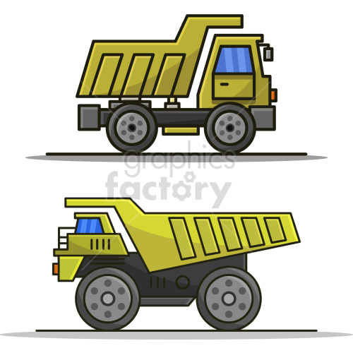 construction vehicles dump+truck excavator