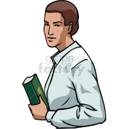 person holding book clipart. Royalty-free image # 418547