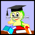   bookworm bookworms book books reading worm worms  bookworm009.gif Animations 2D Animals 