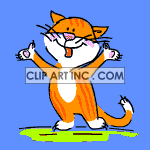 cat-007 clipart. Royalty-free image # 119190