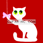   cat cats feline felines kitten kittens white  cat-039.gif Animations 2D Animals Cats 