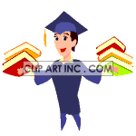   education school graduation graduations student students books  education_0904_013.gif Animations 2D Education 
