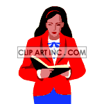   reading women lady study school teacher student  biznes-011.gif Animations 2D People 