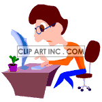 computer programmer animation clipart. Royalty-free image # 121455