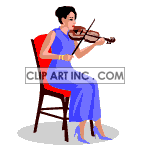   violin violinist violins music musician Animations 2D People 