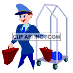   bellboy bellboys travel hotel service  occupation097.gif Animations 2D People 