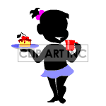   shadow people silhouette working work humans parties party cake female waitress  people-207.gif Animations 2D People Shadow 