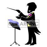   shadow people silhouette working work humans orchestra mistro musician musicians music opera Animations 2D People Shadow 