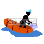   shadow people silhouette working work humans raft boat boating starting sos water stranded broke down Animations 2D People Shadow 