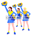   cheerleading cheerleaders cheerleader cheer cheers high school  cheer009.gif Animations 2D Sports 