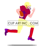   football player run running  sport039.gif Animations 2D Sports 