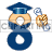   8graduation.gif Animations Mini Alphabets Graduation 