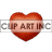 A beating red heart, with a letter e fading in and out.