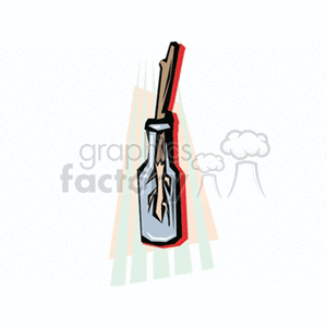 Small seedling being rooted from jar clipart. Royalty-free image # 128673