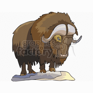 bison clipart. Royalty-free image # 128987