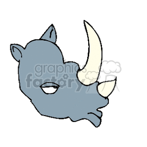 apathetic rhino clipart. Commercial use image # 129621