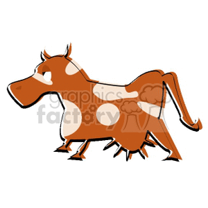 Spotted cow clipart. Royalty-free image # 132053