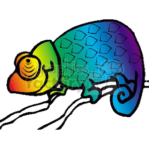 chameleon clipart. Commercial use image # 133098