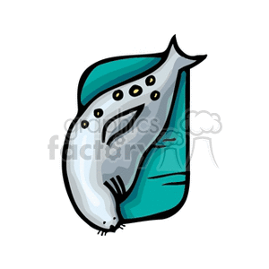 leopard seal clipart. Commercial use image # 133725