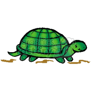 little green turtle clipart. Commercial use image # 133778