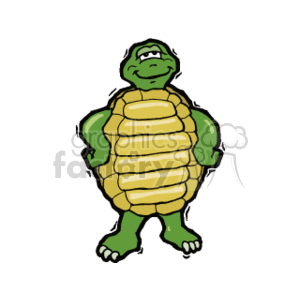 standing upright turtle clipart. Royalty-free image # 133780