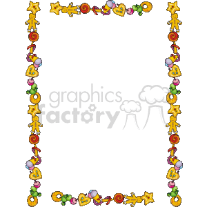 cookie and snack border clipart.