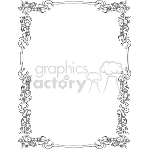 clipart - Western photo frame with belts and horseshoes.