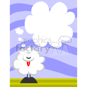 Happy Sheep  clipart. Royalty-free image # 134054