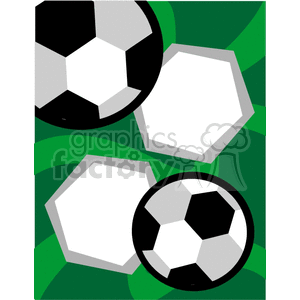 Soccer ball photo frame clipart. Commercial use image # 134302