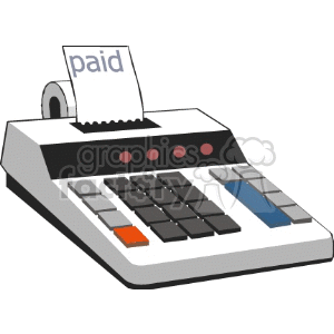   calculator calculators accountant accountants accounting paid receit receits Clip Art Business 