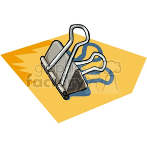 paper clip cartoon clipart. Commercial use image # 134846