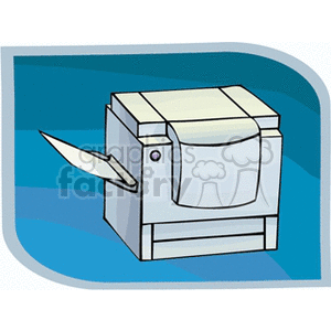   printer printers print printing computers computer duplicate copy machine machines copier  copier.gif Clip Art Business Computers 