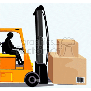 forklift clipart. Commercial use image # 136164