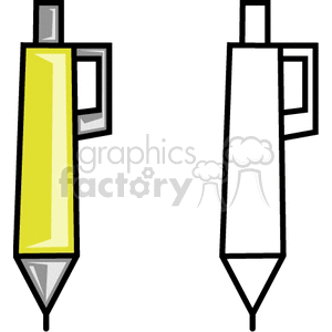  pencil pencils pen pens marker markers  POS0140.gif Clip Art Business Supplies 